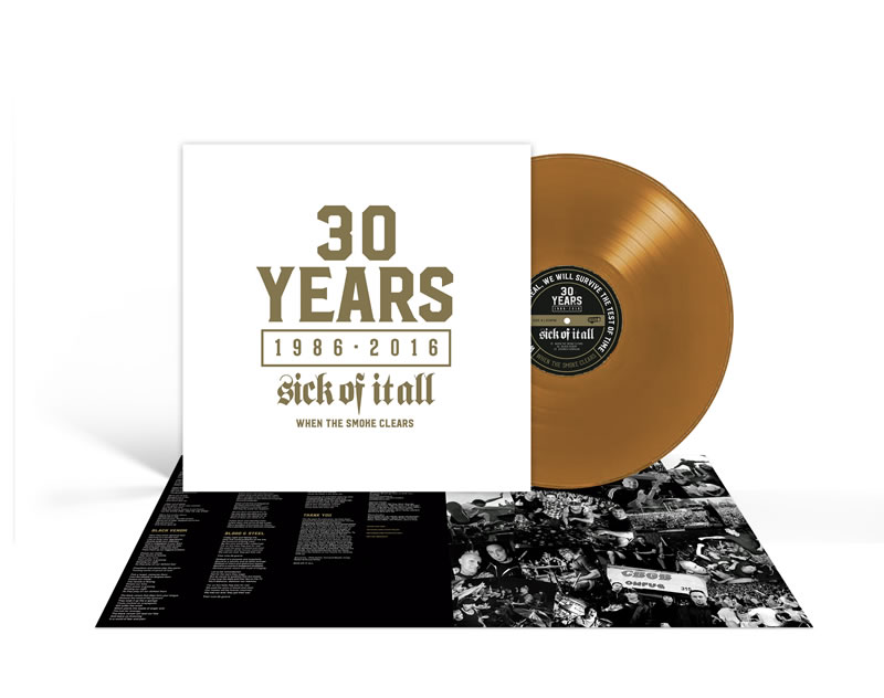 Sick of It All "When the Smoke Clear" LP10 Gold